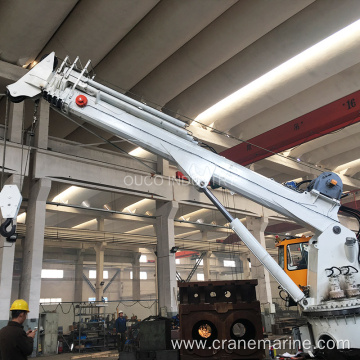 OUCO 3T30M electro-hydraulic marine crane, telescopic boom structure